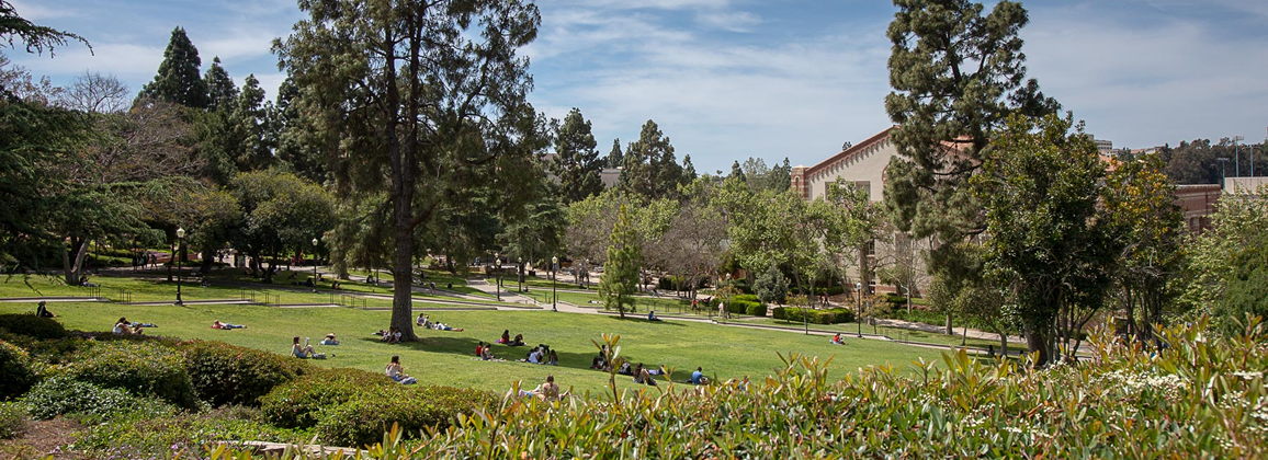 Students resting nears Student Activities Center