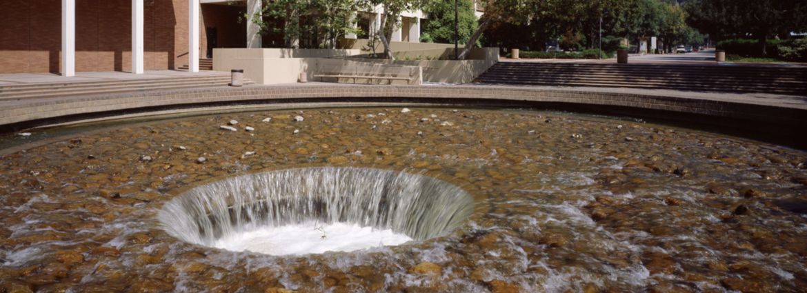 UCLA's inverted fountain