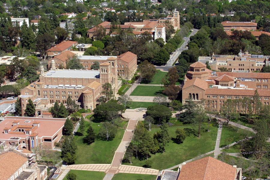 ariel view of UCLA campus